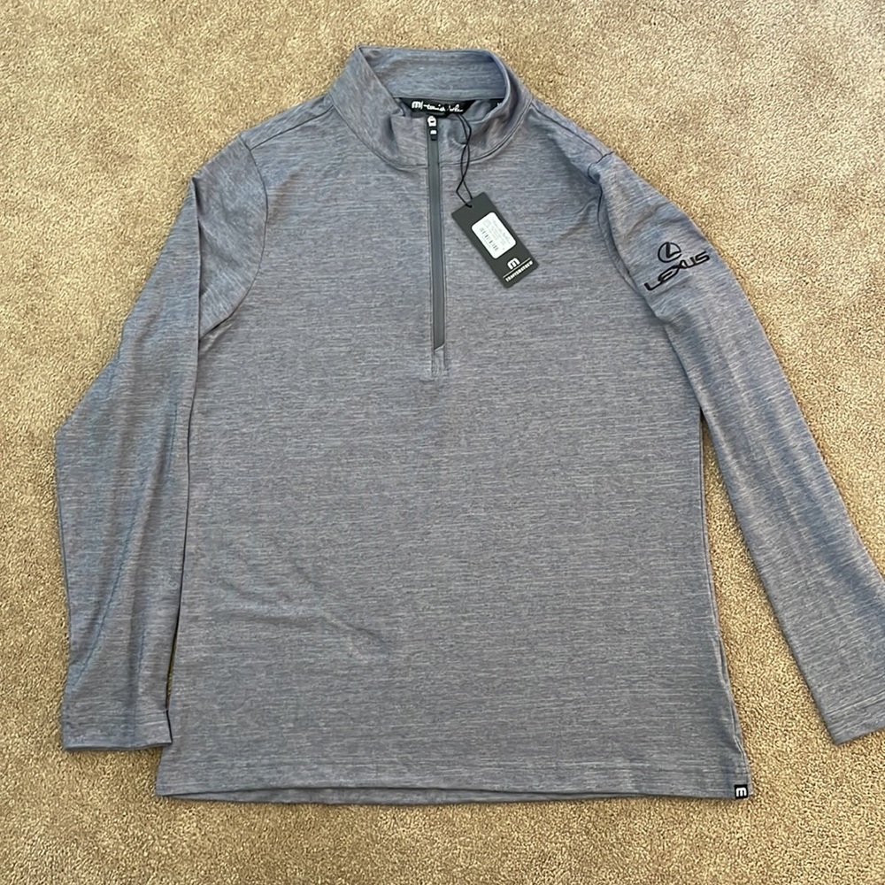 Travis Matthew Grey Heather women’s Lexus long sleeve polo shirt